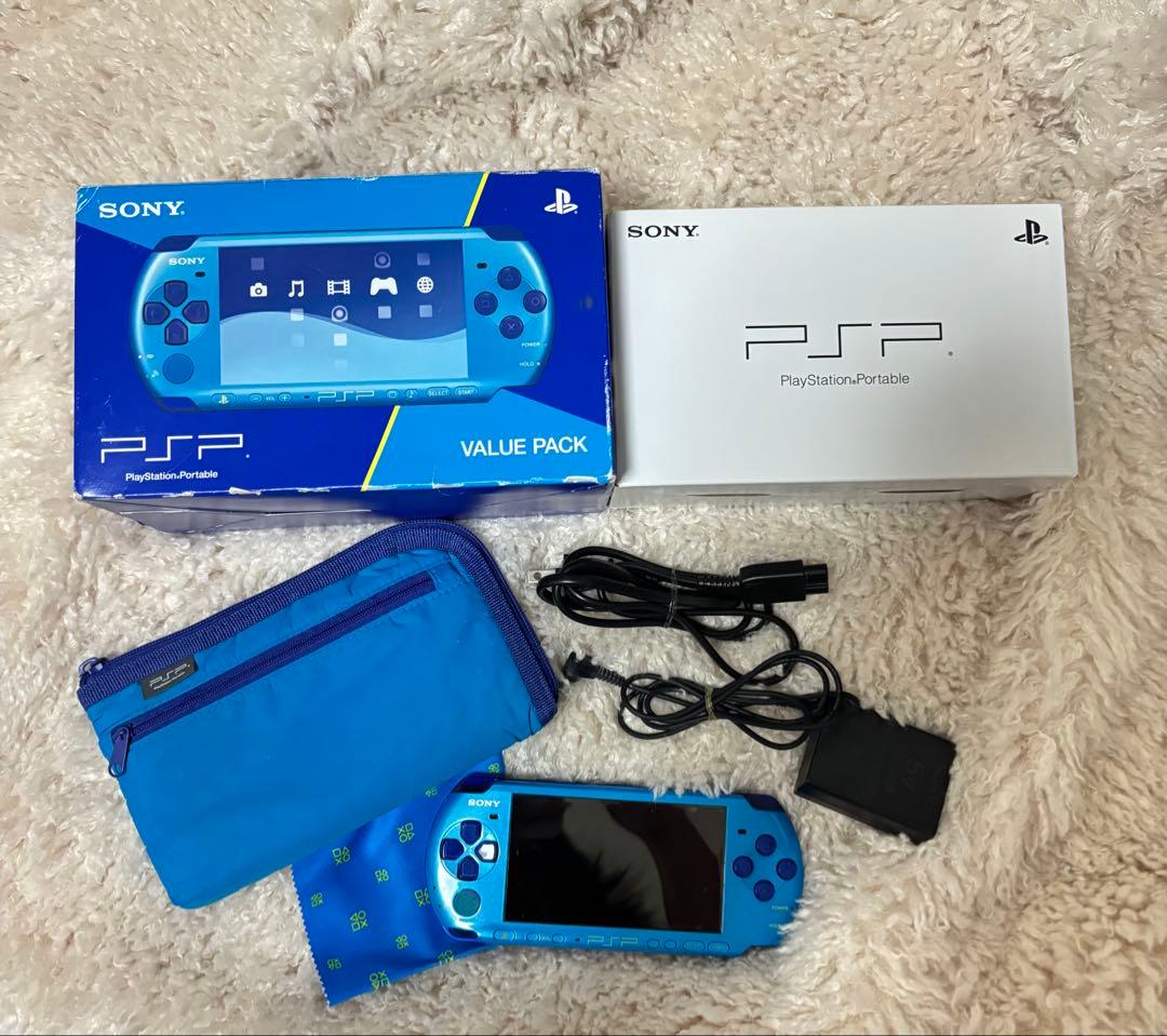 PSP-3000 ピーエスピー　スカイブルー　マリンブルー